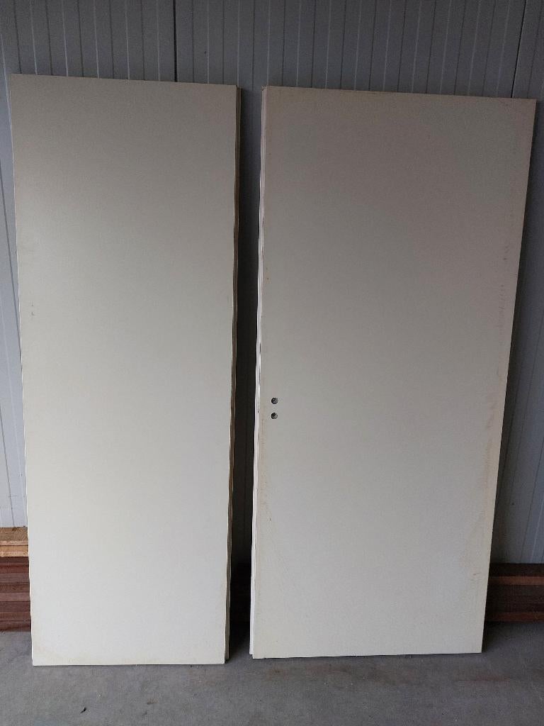 opdekdeuren, Doe-het-zelf en Verbouw, Deuren en Horren, Ophalen, Gebruikt, 80 tot 100 cm, Binnendeur