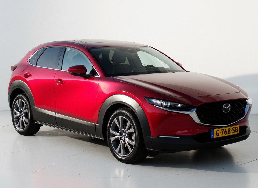 Mazda CX-30 2.0 e-SkyActiv-X M Hybrid Luxury|Leder|Cam|HUD, Auto's, Mazda, 1998 cc, Gebruikt, 4 cilinders, Automatische klimaatregeling