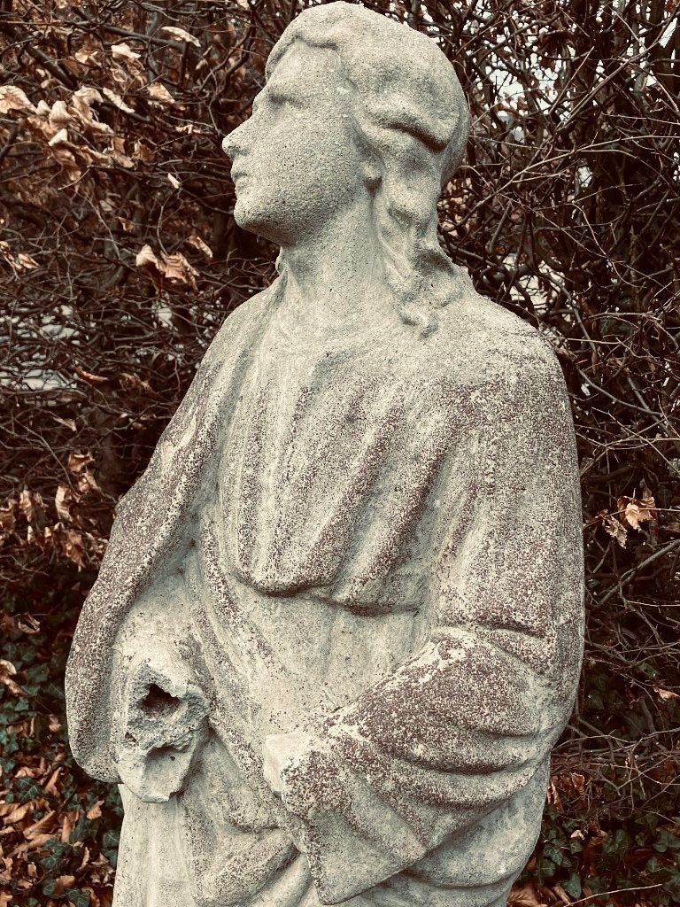 antiek Kerkbeeld / religieus tuinbeeld, Tuin en Terras, Tuinbeelden, Ophalen