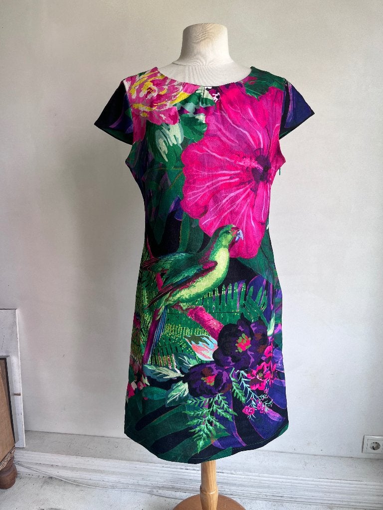 smashed lemon jurk maat 42, Kleding | Dames, Overige kleuren, Verzenden, Maat 42/44 (L), Zo goed als nieuw