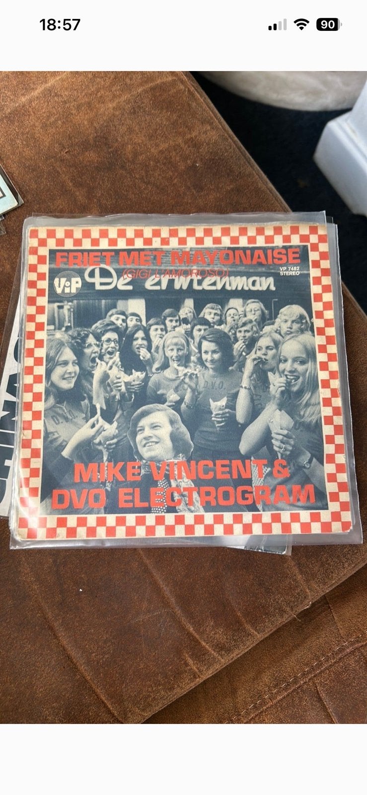 Mike vincent - friet. Met  mayonaise, Ophalen of Verzenden, Zo goed als nieuw, Overige formaten, Levenslied of Smartlap