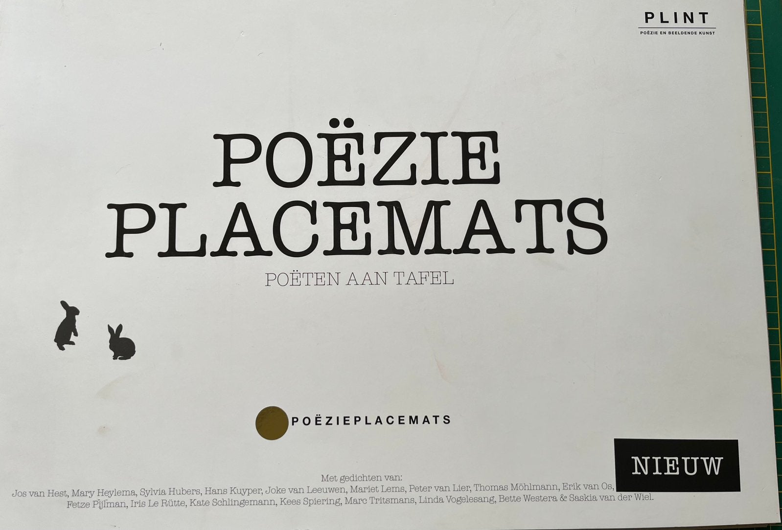 PLINT Poëzie Placemats 19x niet gebruikt, Boeken, Gedichten en Poëzie, Ophalen of Verzenden, Nieuw, Diverse auteurs, Meerdere auteurs