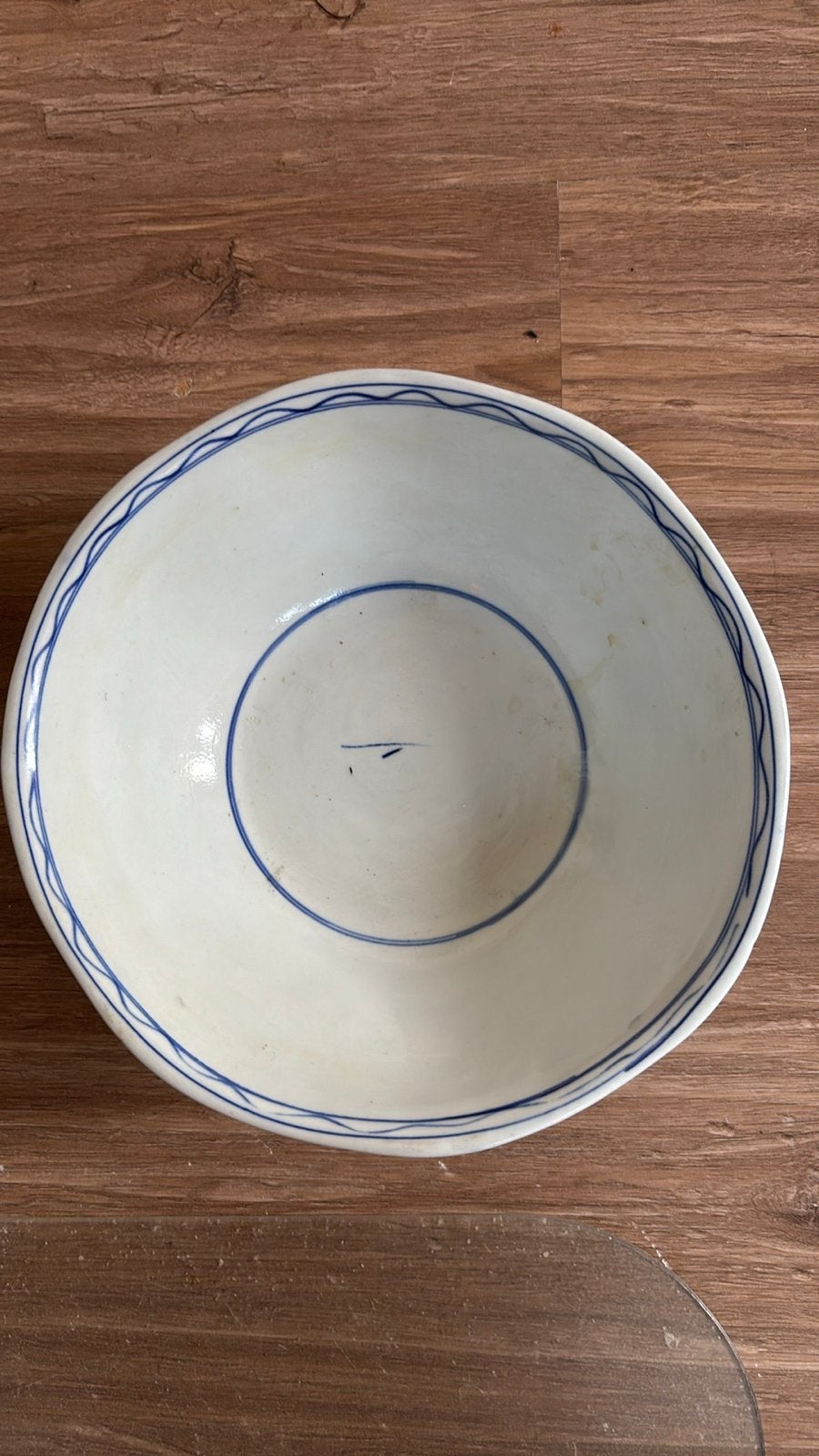 Antieke Imari Schaal Blauw/Wit - Aziatisch Antiek, Ophalen of Verzenden