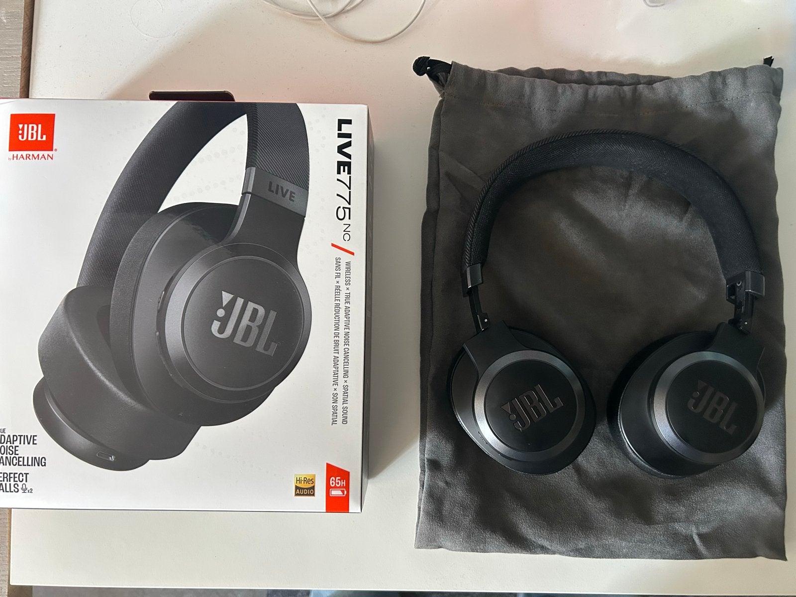 JBL Live 770NC Draadloze Over-ear Koptelefoon Zwart, JBL, Bluetooth, Ophalen of Verzenden, Zo goed als nieuw