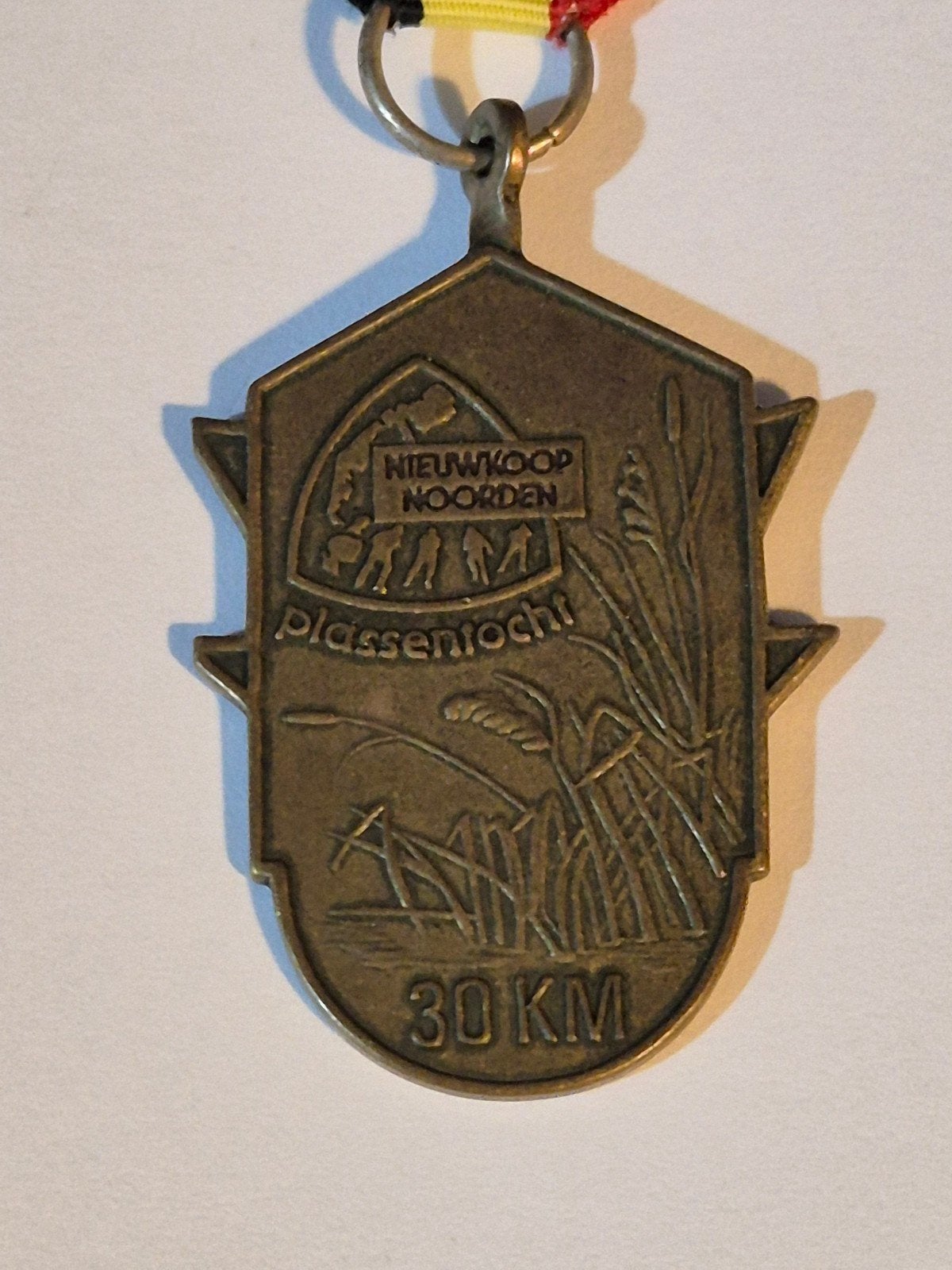 Medaille schaatsen Plassentocht Nieuwkoop, Postzegels en Munten, Ophalen of Verzenden, Overige materialen, Nederland