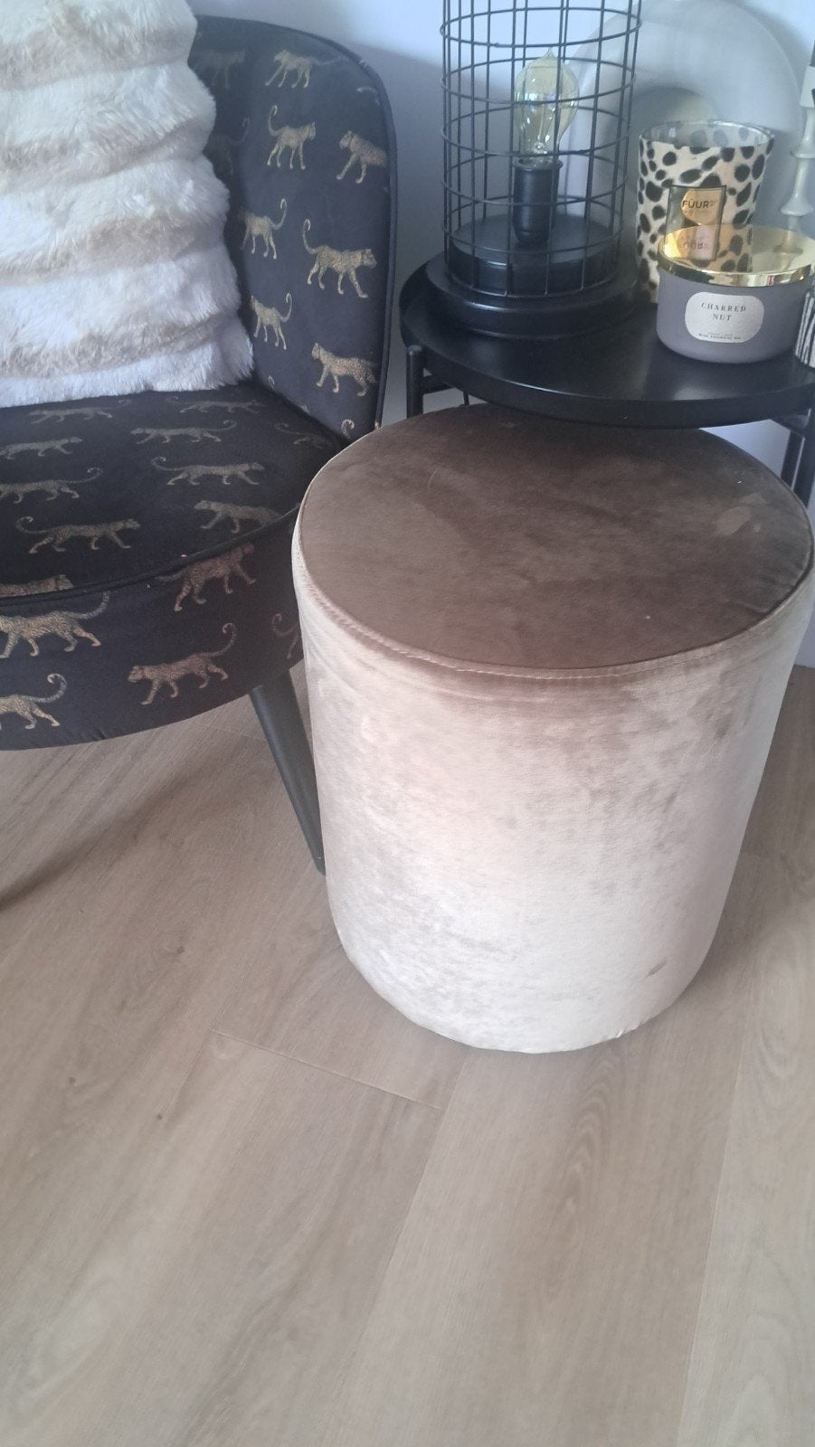 Poef, Ophalen, Minder dan 50 cm, Rond, Minder dan 50 cm