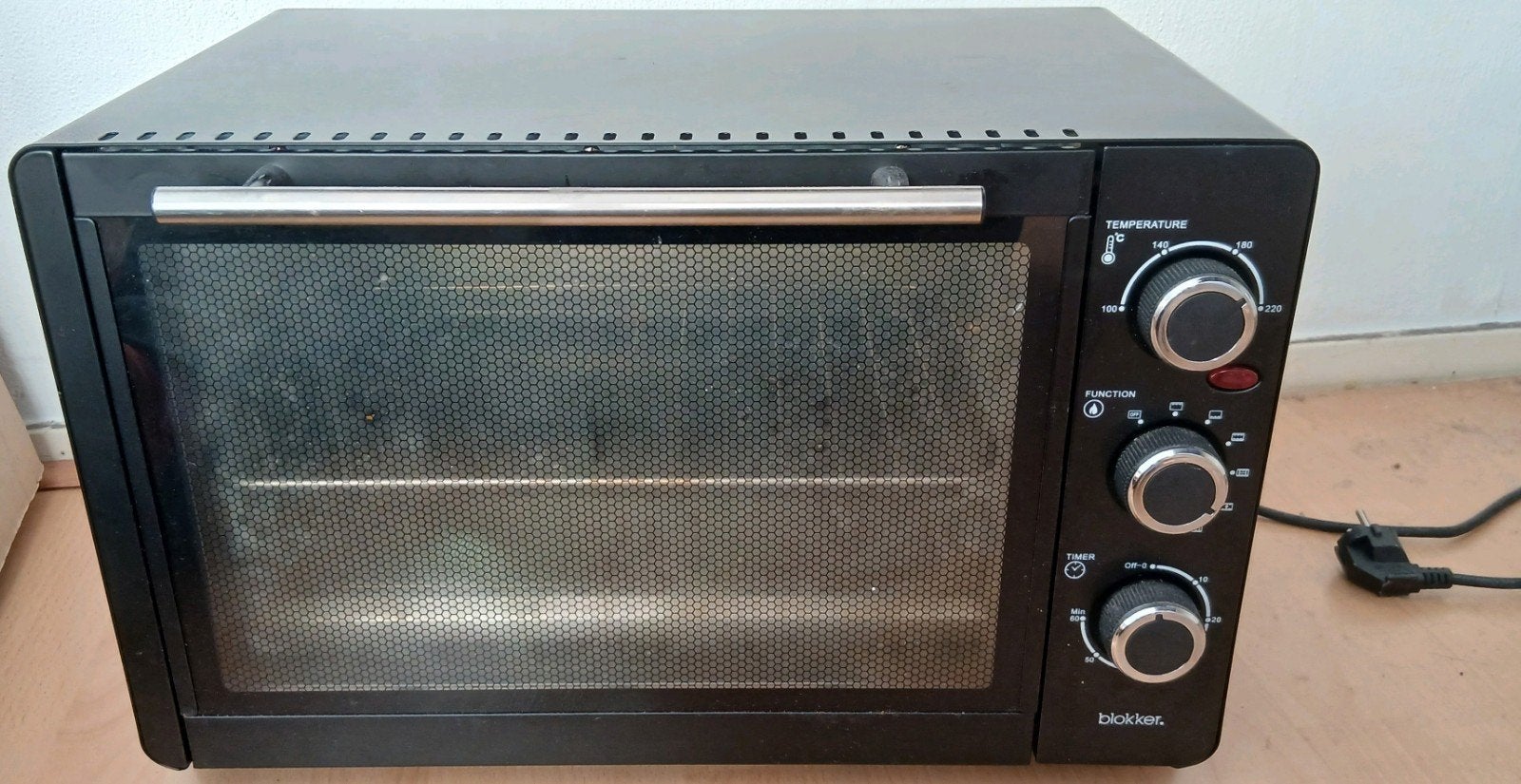 Blokker elektrische oven zwart 50x32x32, Ophalen, Minder dan 45 cm, Gebruikt, Minder dan 45 cm