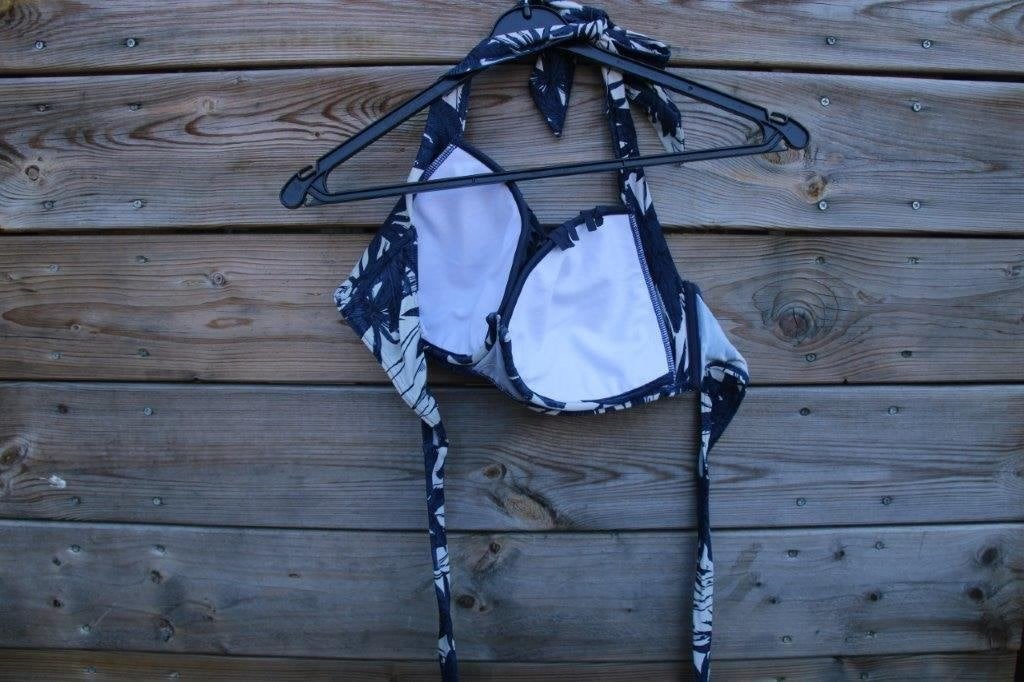 Bikini blauw/ beige Beachlife mt 44 D Cup Vaste prijs, Beachlife, Blauw, Ophalen of Verzenden, Zo goed als nieuw
