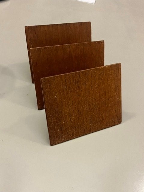 vintage teak houten hand grepen 10 cm 80 cm, Ophalen of Verzenden, Gebruikt, Overige materialen, Klink of Kruk