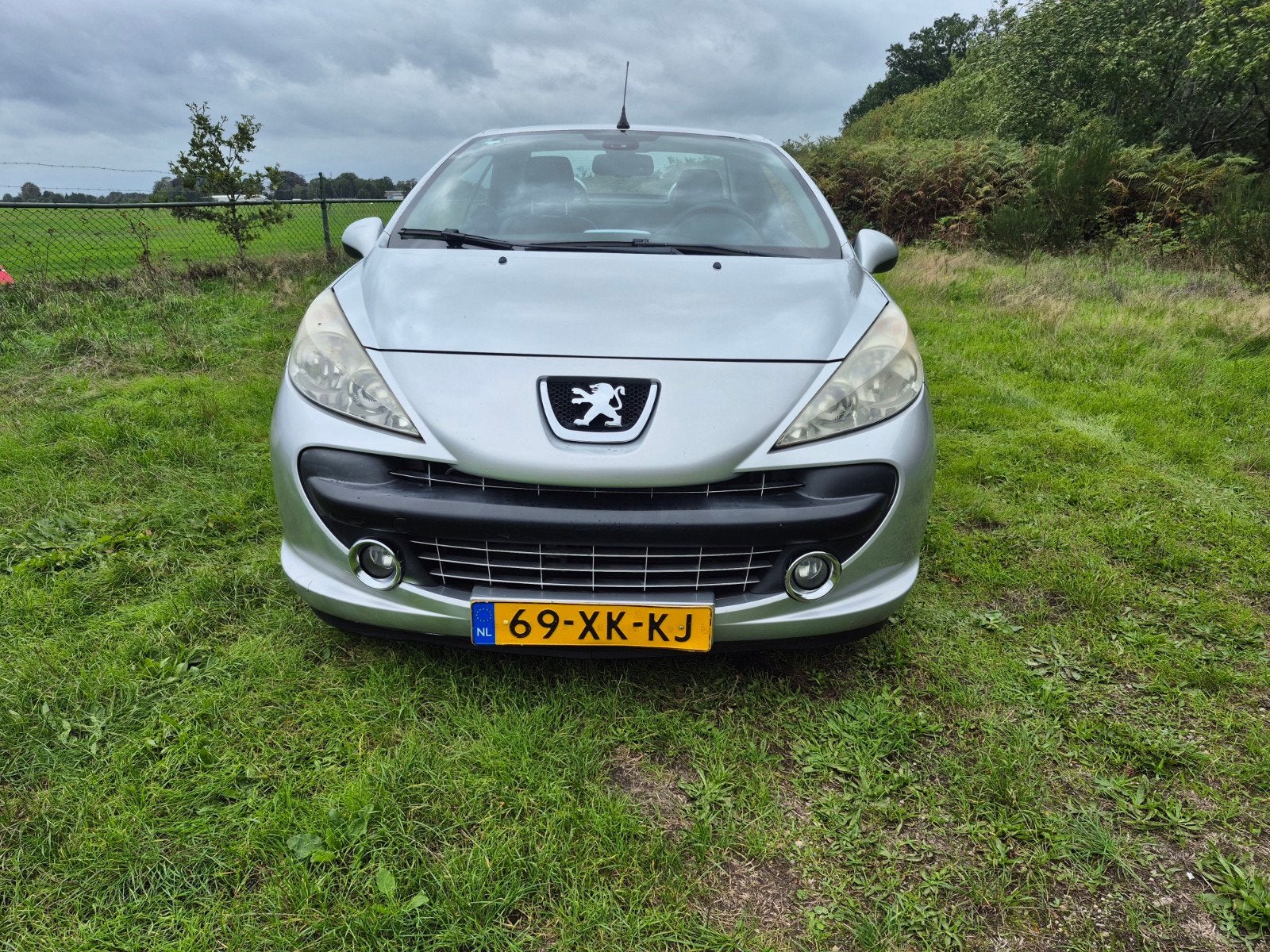 Peugeot 207 1.6 16V CC 88KW 2007 Grijs lees tekst, Voorwielaandrijving, Dealer onderhouden, 15 km/l, Zwart