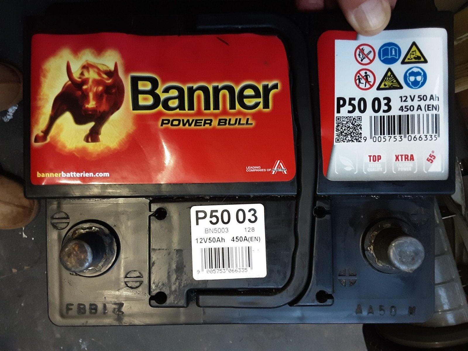 Banner Power Bull accu  uit Toyota Yaris (17,8 gemeten), Ophalen of Verzenden, Gebruikt, Toyota