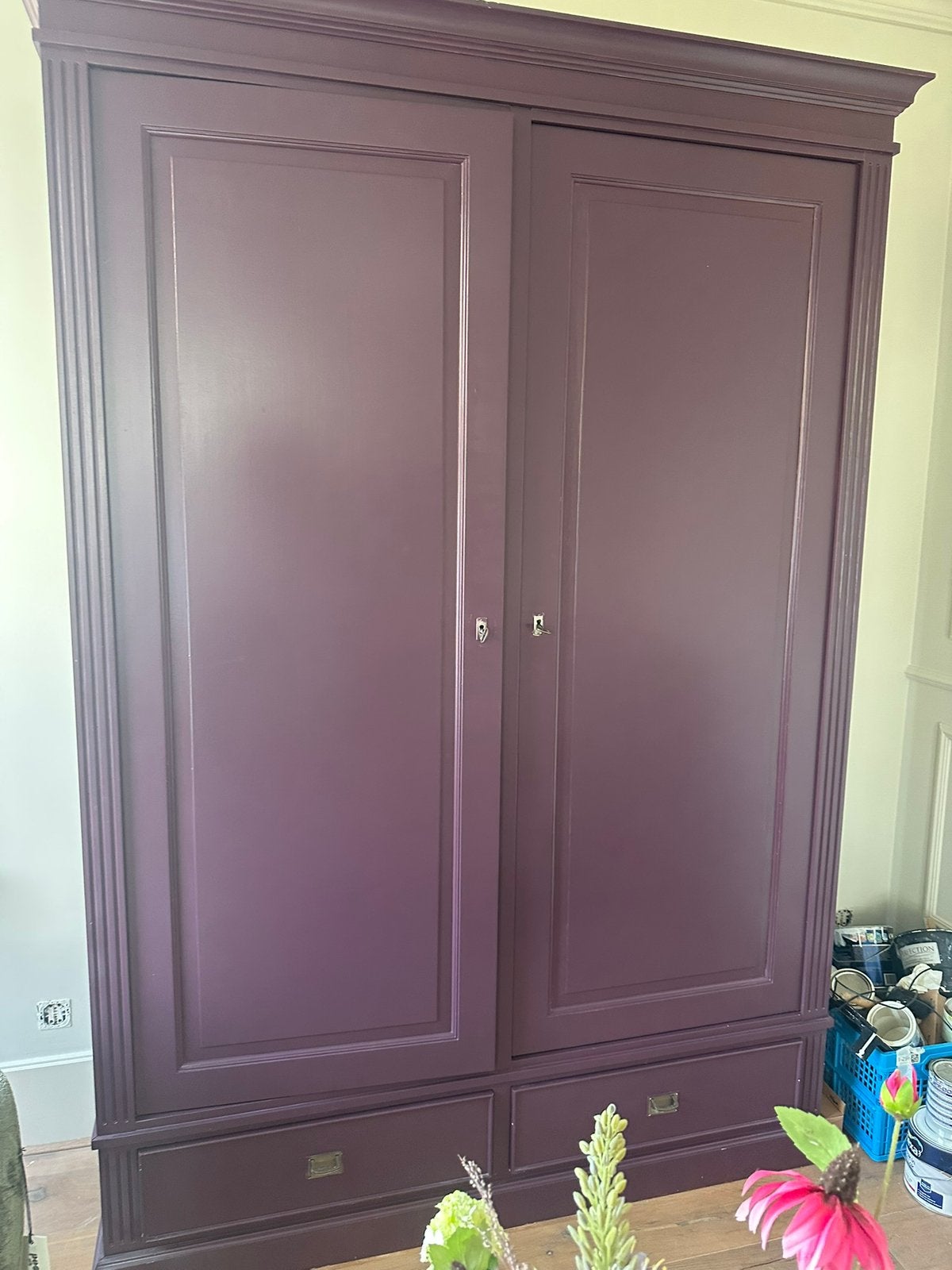 Servieskast Burgundy, Ophalen, Zo goed als nieuw, 25 tot 50 cm, 150 tot 200 cm