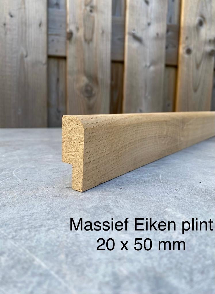 Massief eiken plinten – spotprijs €1,50/m – alles moet weg, Ophalen, Nieuw