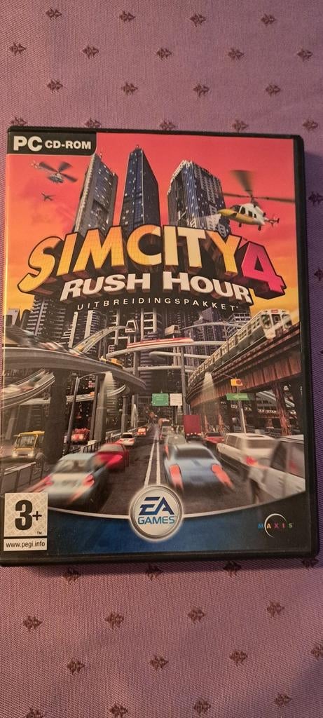 SimCity 4 Rush Hour Uitbreidingspakket PC CD-ROM, Gebruikt, 1 speler, Ophalen of Verzenden, Vanaf 3 jaar