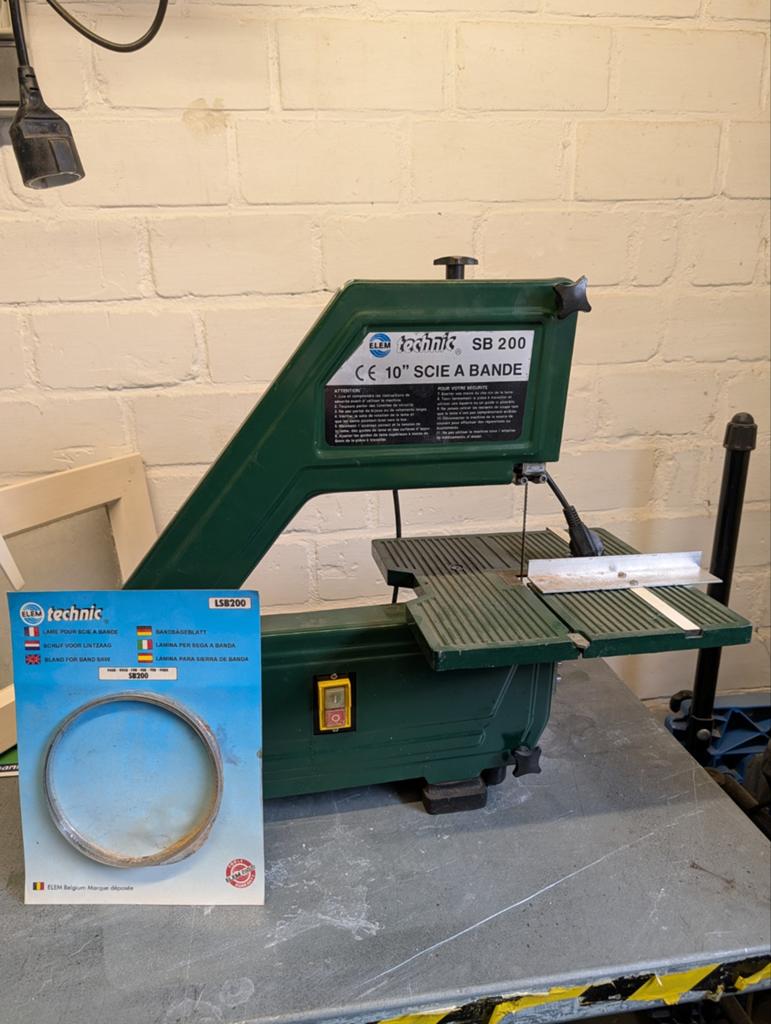 Elu Technic SB 200 Lintzaag met stofafzuiging, Gebruikt, 70 mm of meer, Ophalen of Verzenden, Lintzaag