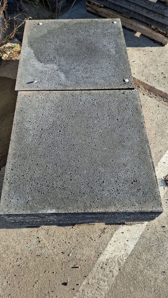 Oud-Hollandse betontegels 60x60x5 cm antraciet, Ophalen, Nieuw, 10 m² of meer, Beton