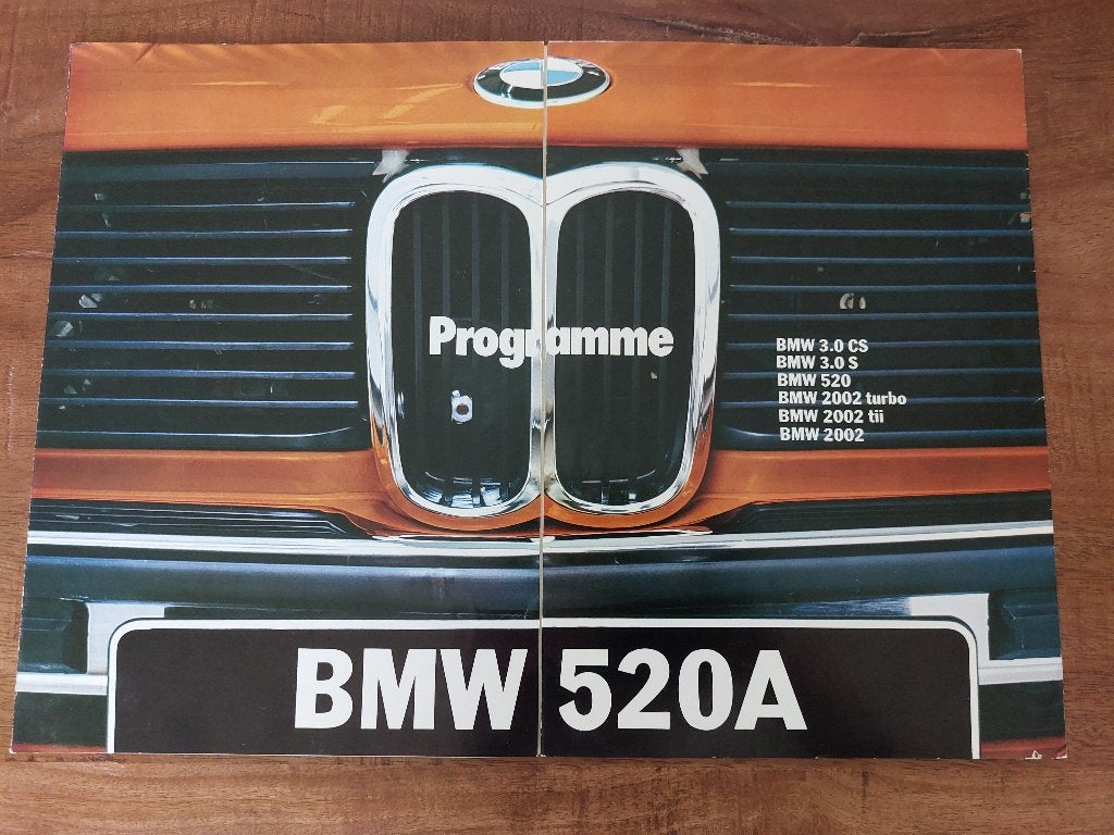 Japan Brochure BMW 3.0CS 3.0 520 2002 turbo 2002tii, Verzenden, Gelezen, BMW