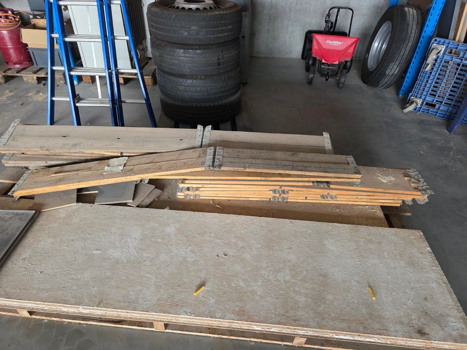 Palletranden 120x80 en 60x80, Ophalen, Minder dan 25 mm, Plank, Minder dan 200 cm