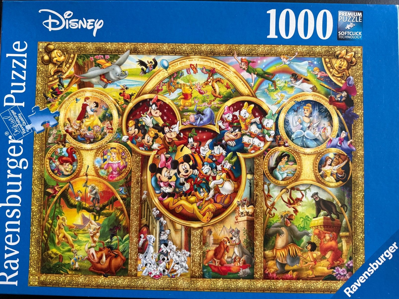 Disney 1000 stukjes, Hobby en Vrije tijd, Ophalen of Verzenden, 500 t/m 1500 stukjes, Zo goed als nieuw