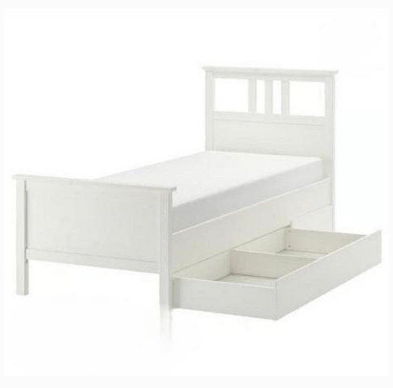 IKEA Hemnes bed wit 1 persoons, Huis en Inrichting, Eenpersoons, Wit, Ophalen of Verzenden, Zo goed als nieuw