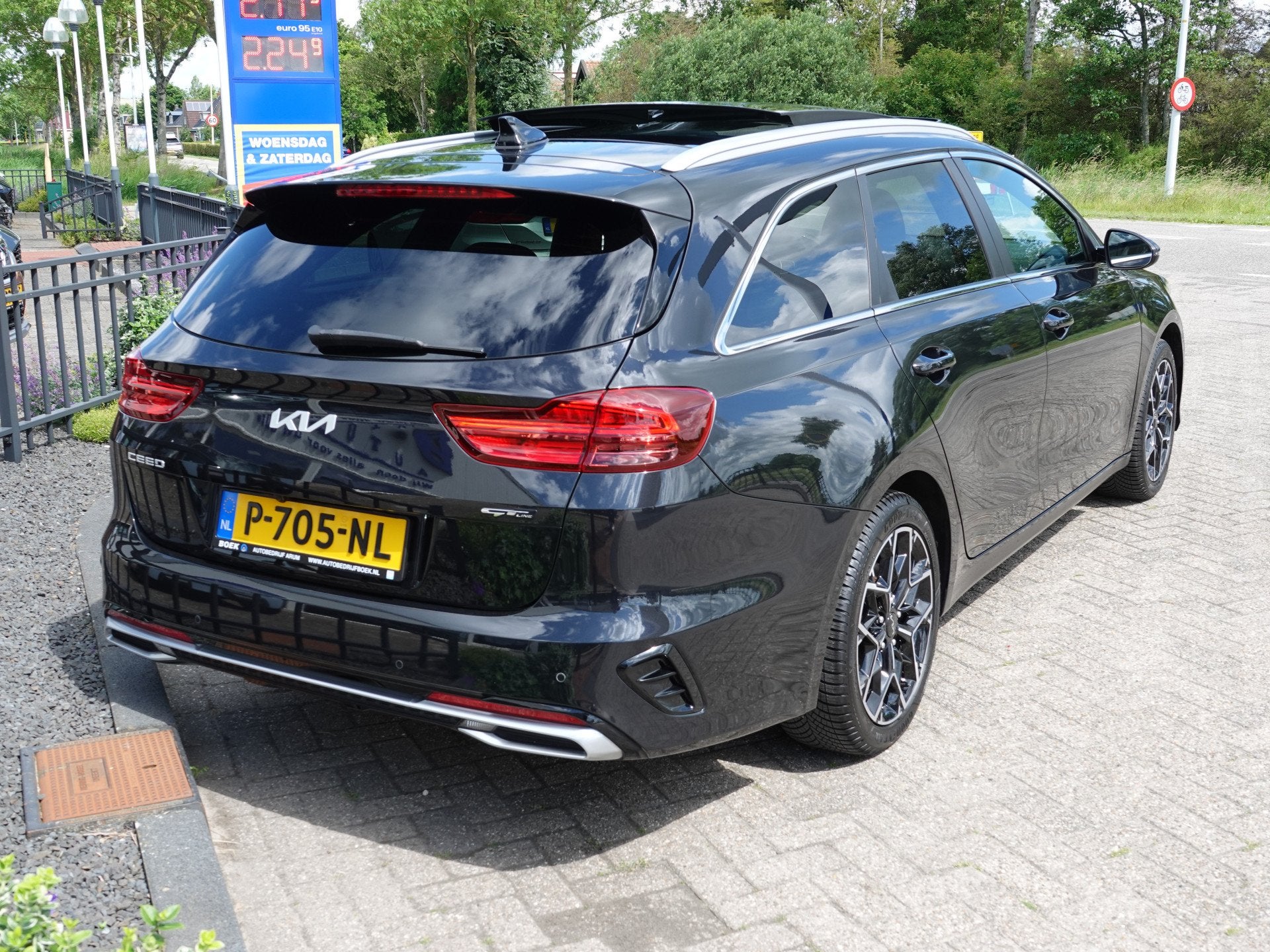 Kia Ceed Sportswagon 1.0 T-GDi GT-Line PANO | H-LEER | ECC |, Voorwielaandrijving, Gebruikt, Euro 6, Zwart