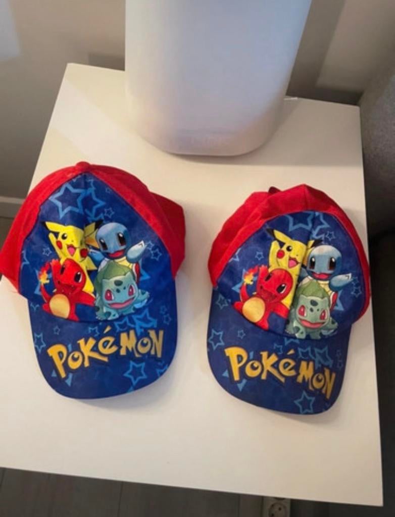 2 Pokémon petten, one size, voor jongens en meisjes, Ophalen of Verzenden, Gebruikt, Jongetje of Meisje, Pet