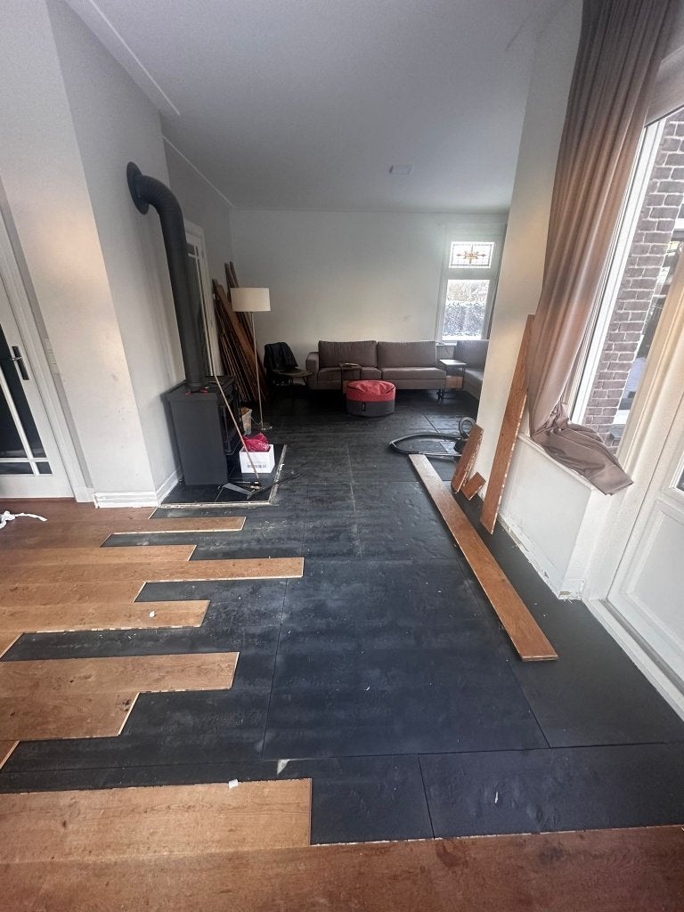 houten vloerdelen, Ophalen, Gebruikt, 25 tot 50 m², Parket
