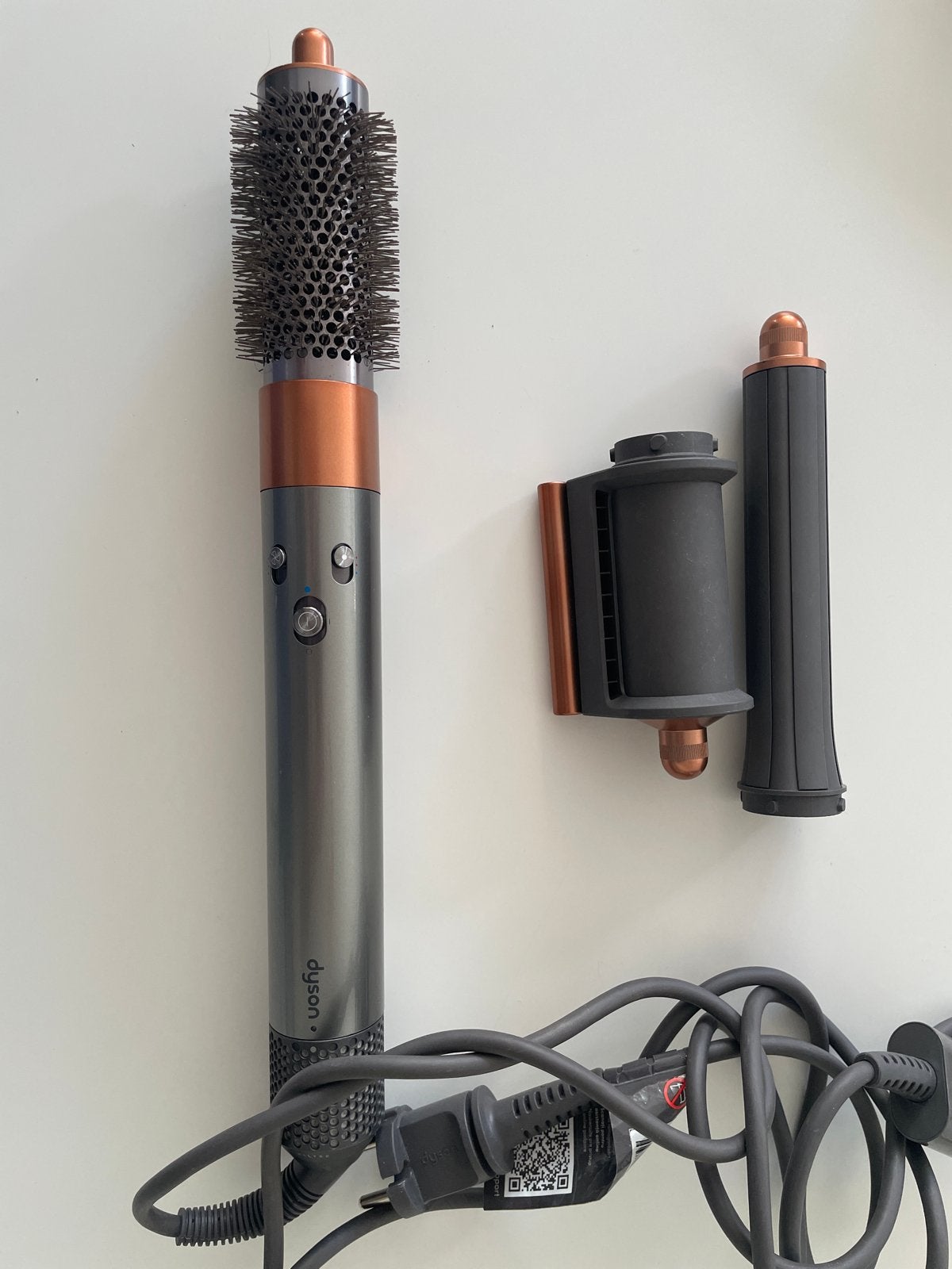 Dyson Airwrap Multistyler Complete Long (Nikkel/Koper), Ophalen of Verzenden, Zo goed als nieuw, Haarverzorging