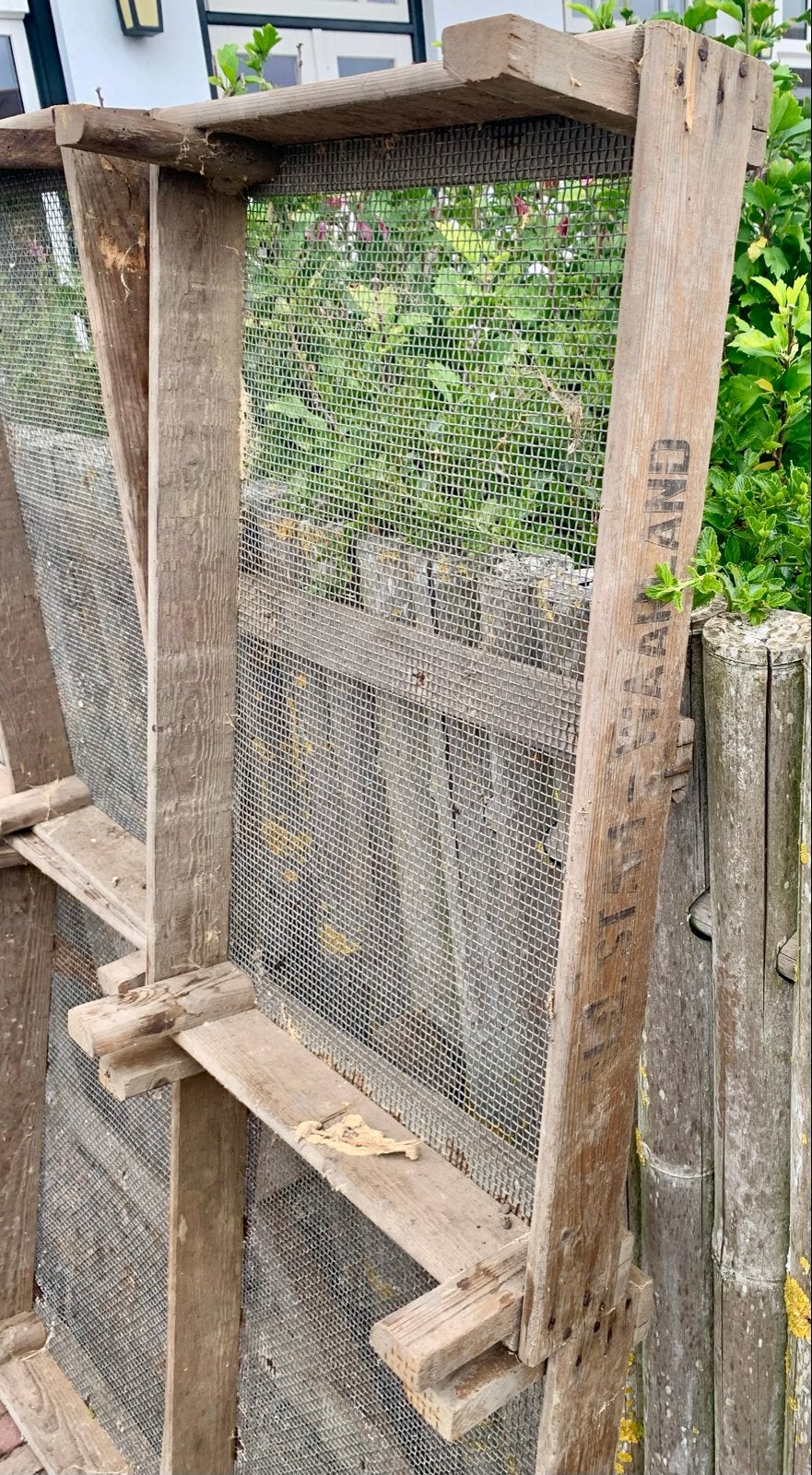 Vintage houten zeefrekken tuin of decoratie 3 voor 10 e, Ophalen of Verzenden, Gebruikt