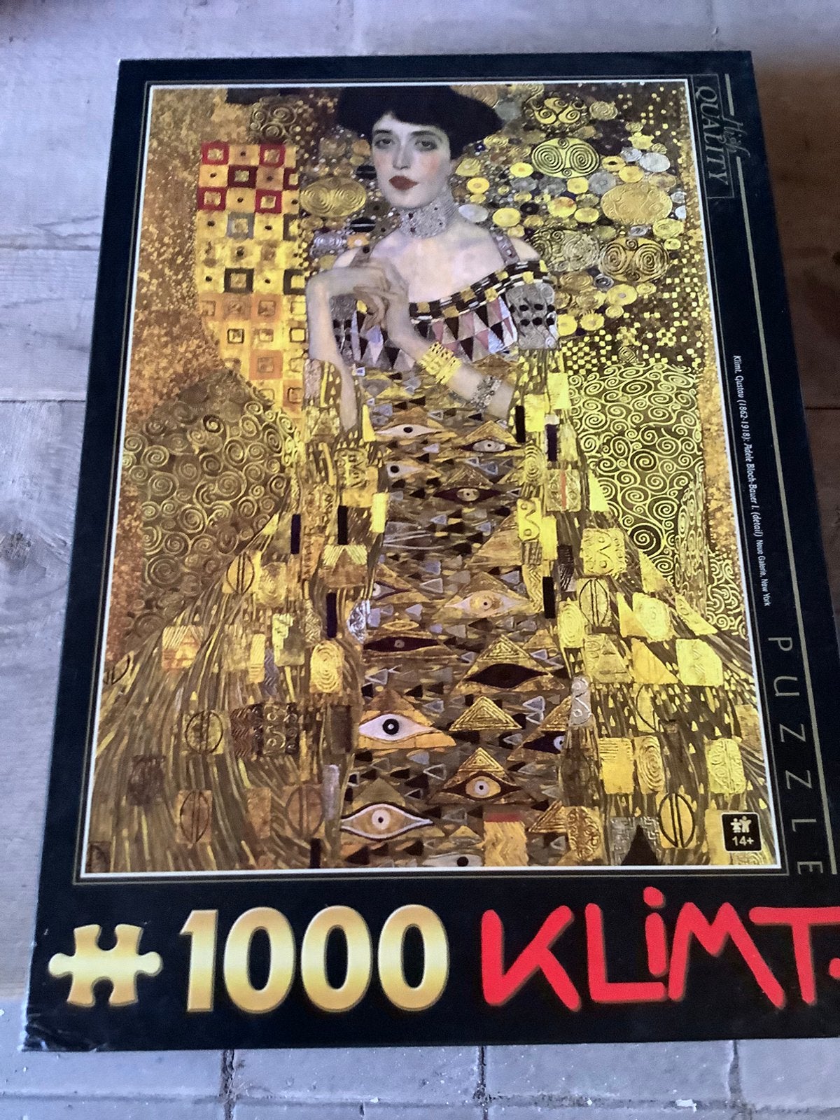 Klimt puzzel legpuzzel Adele Bloch Bauer, Ophalen of Verzenden, 500 t/m 1500 stukjes, Gebruikt, Legpuzzel