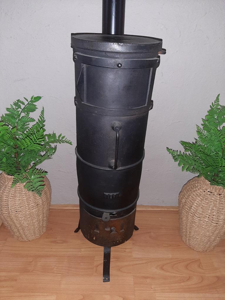 Antieke gietijzeren kachel, Huis en Inrichting, Kachels, Ophalen of Verzenden, Gebruikt, Hout, Houtkachel