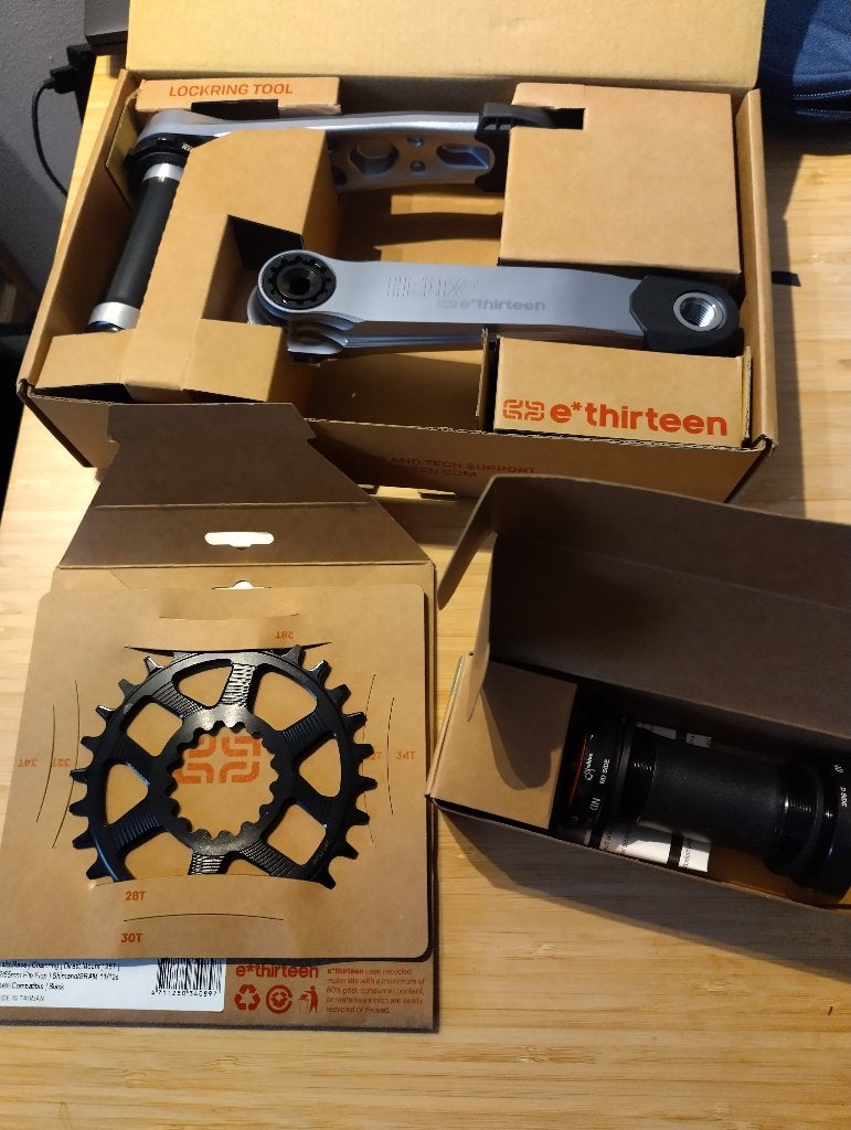 e*thirteen Helix Race Crankset – 160 mm Short Cranks, Overige merken, Gravelbike, Overige typen, Nieuw