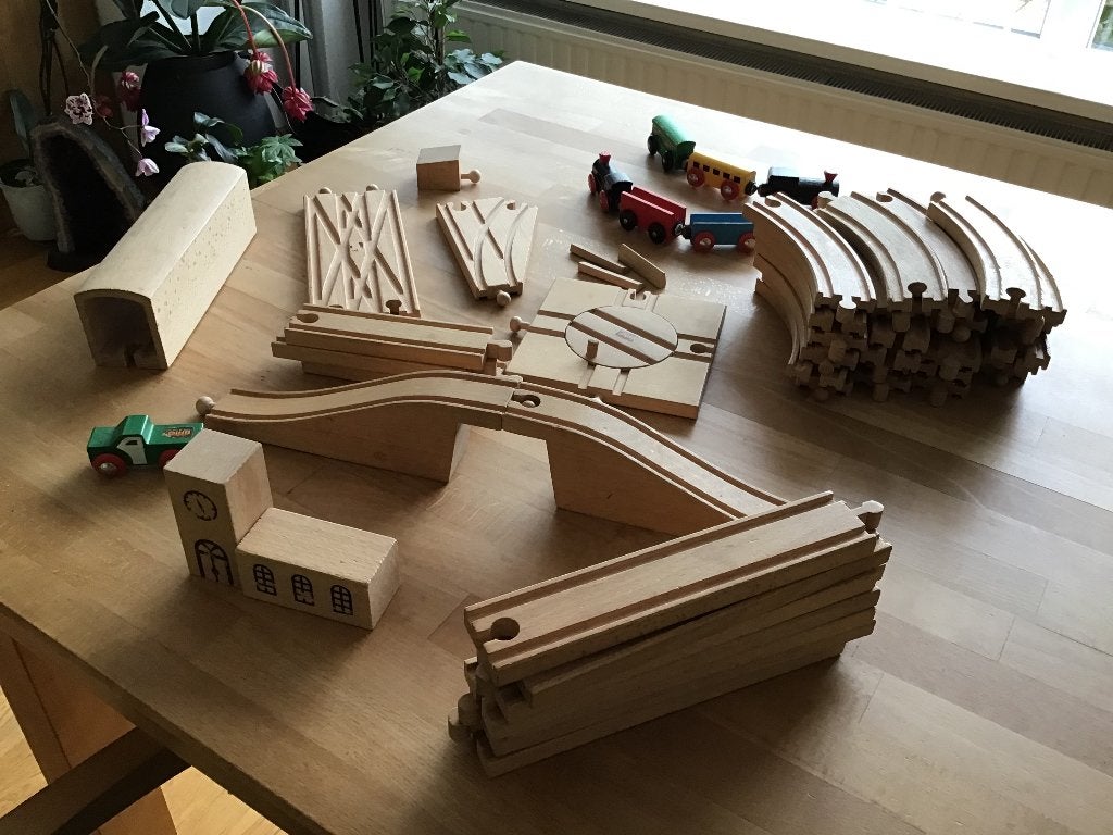 Brio treinbaan 50 onderdelen., Ophalen, Gebruikt, Overige typen