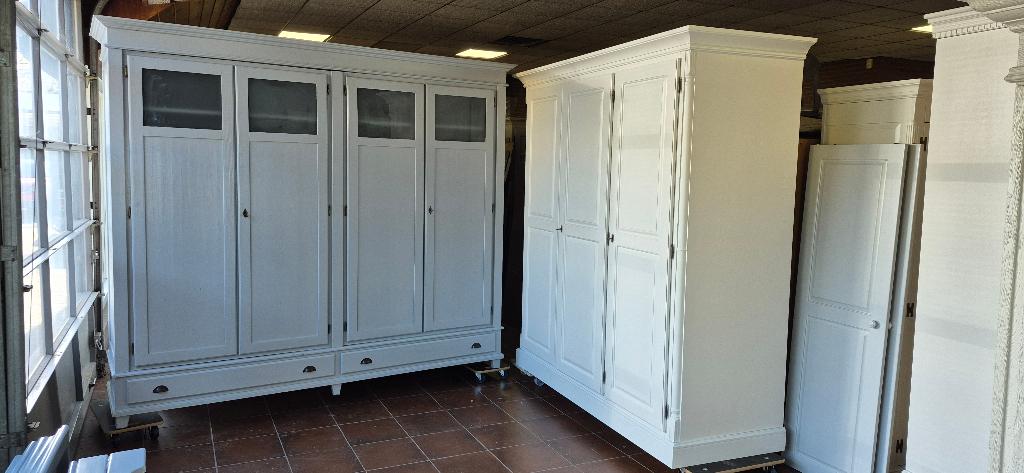 Linnenkasten, brocante garderobe slaapkamer vintage kasten, Huis en Inrichting, Kasten | Kledingkasten, 200 cm of meer, 150 tot 200 cm