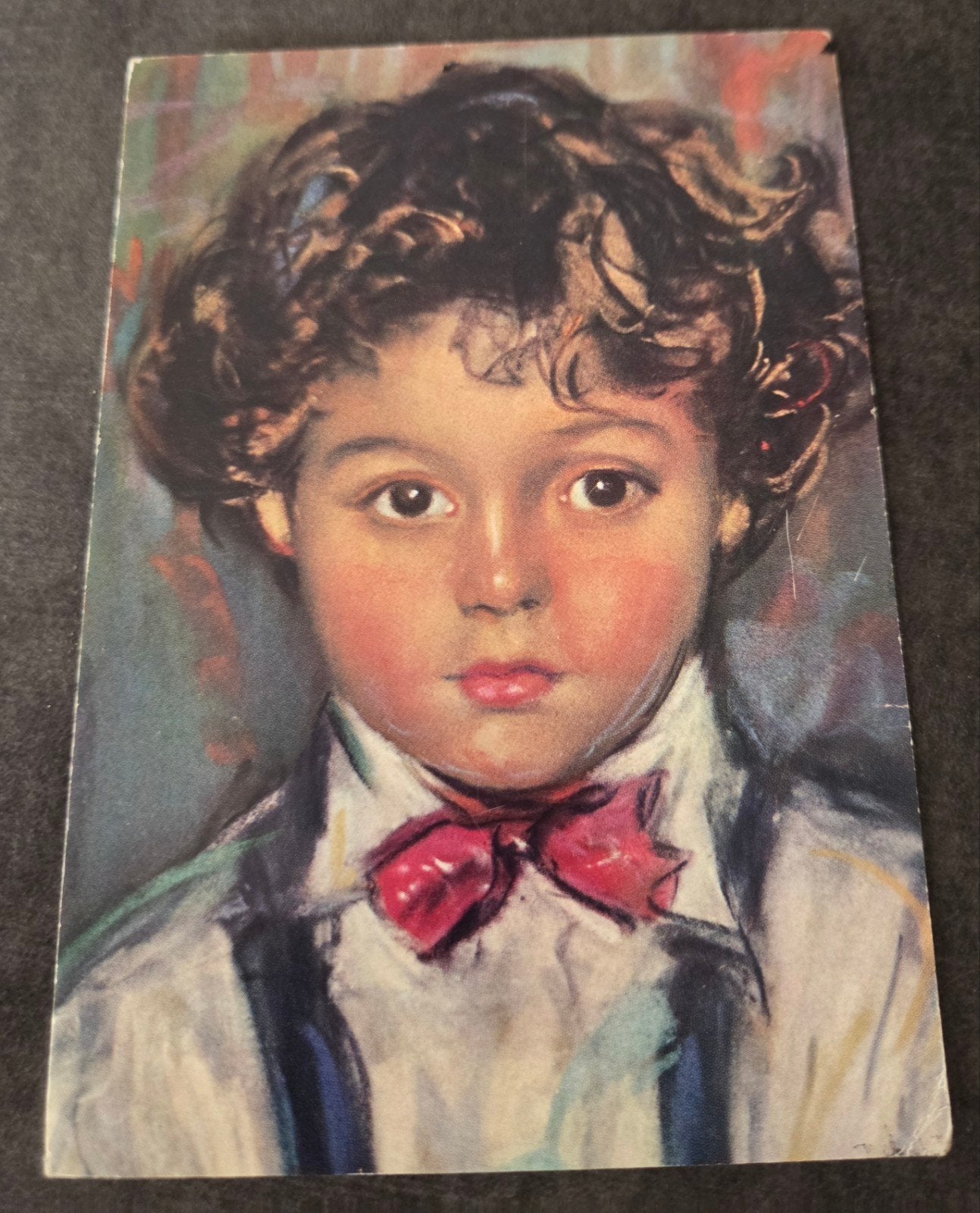 Ferran Callico - Jongen met Strik, Verzenden, 1940 tot 1960, Gelopen, Kinderen