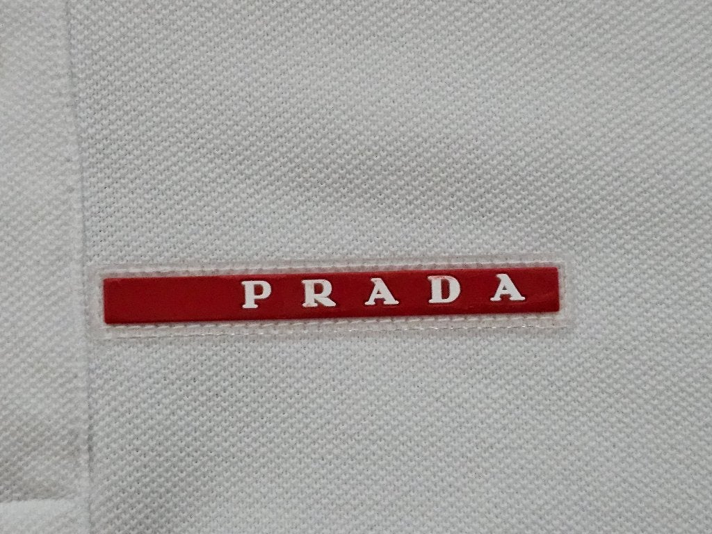 Prada zomerpolo wit maat M, Wit, Zo goed als nieuw, Prada, Verzenden