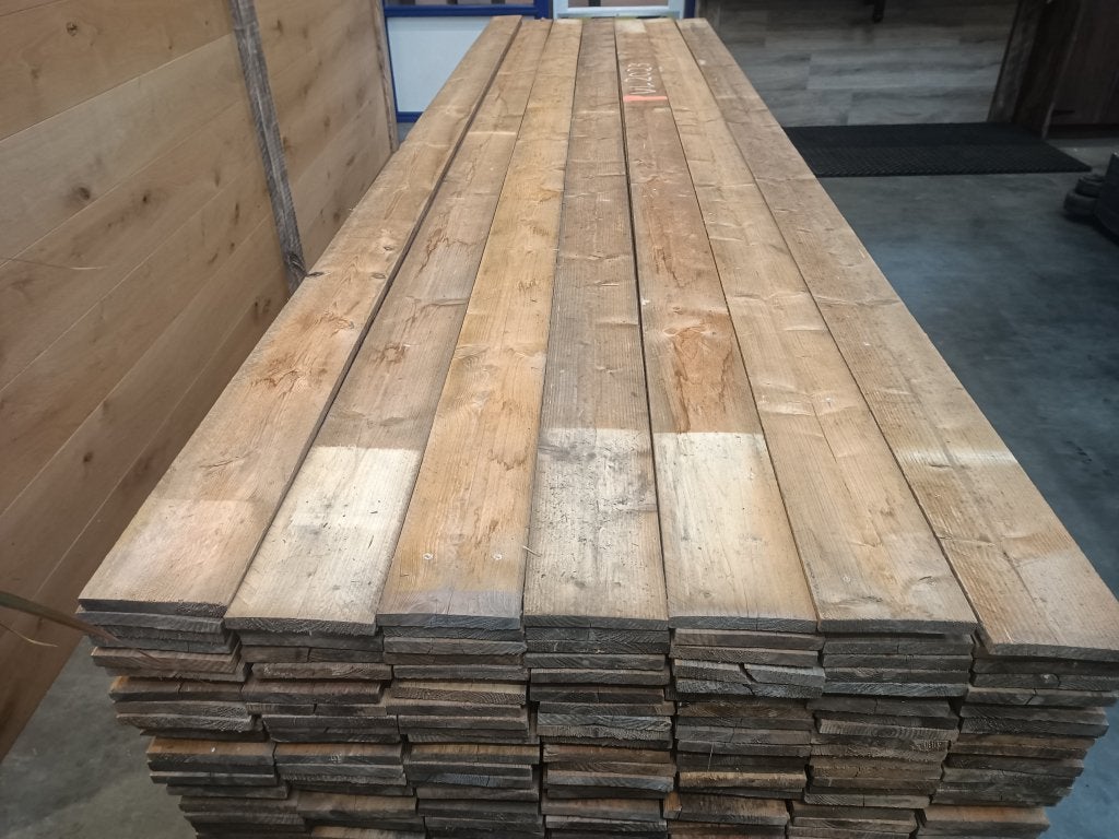 18x140mm Steigerdelen 400cm, Gebruikt, Minder dan 25 mm, Ophalen of Verzenden, Plank