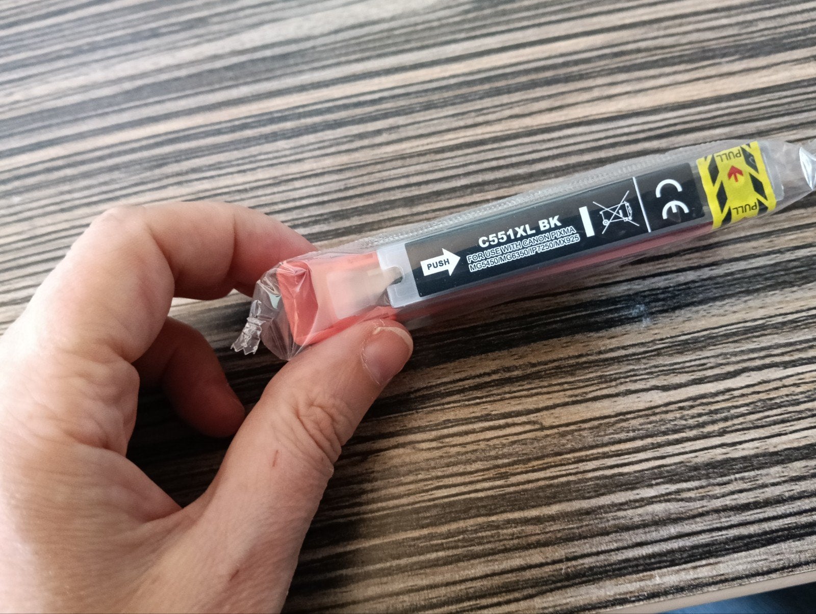 c551xl kleur bk (zwart) 12 ml canon huismerk cartridge, Verzenden, Nieuw, Cartridge, Canon