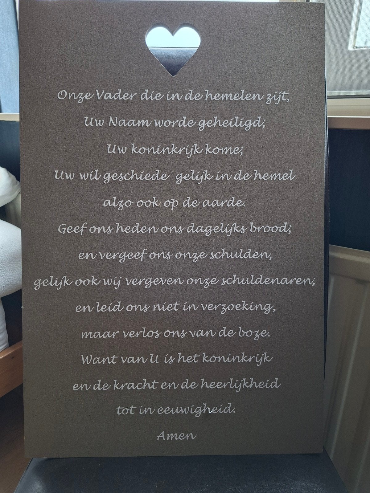 gebed: Onze Vader, Ophalen, Zo goed als nieuw
