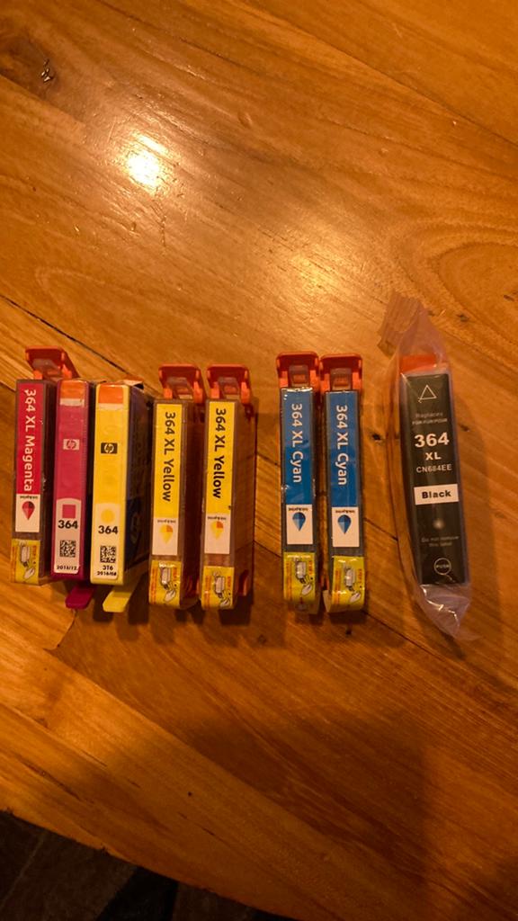 HP 364 XL Inktpatronen - Diverse Kleuren en Zwart, Ophalen of Verzenden, Zo goed als nieuw, Cartridge