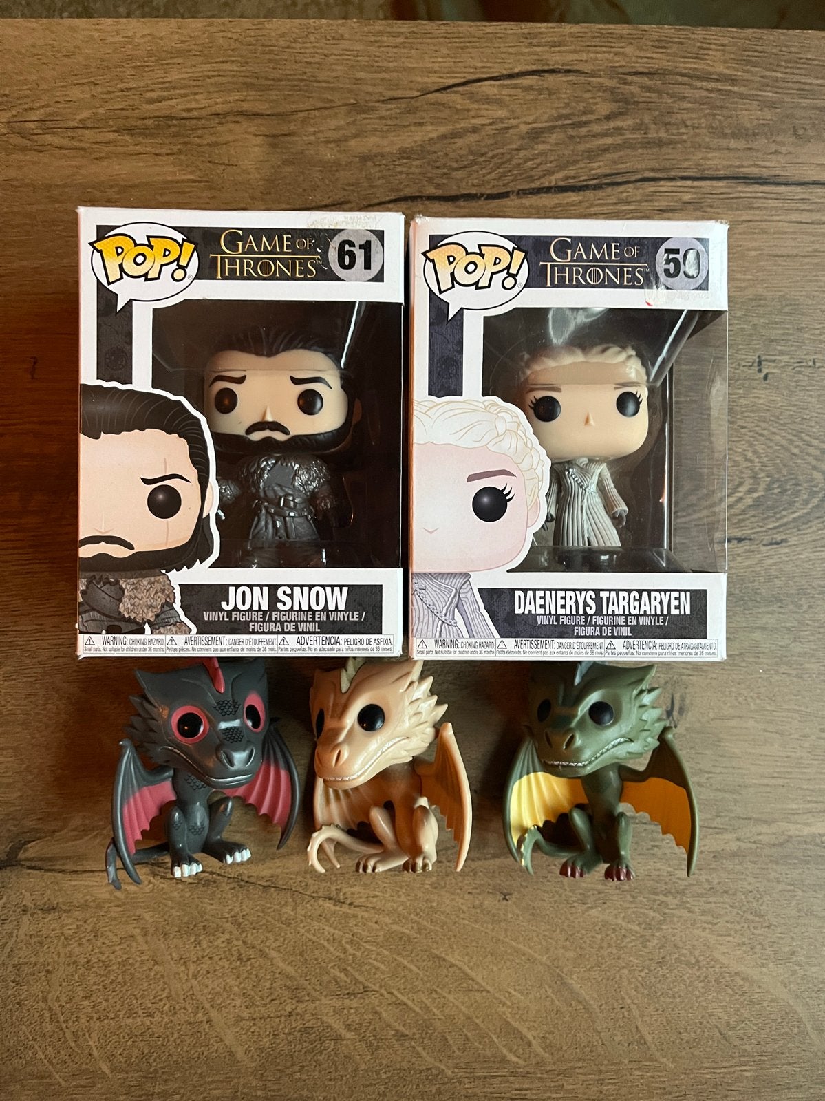 Funko Pop! Game of Thrones: Jon Snow, Daenerys & draken, Ophalen of Verzenden, Zo goed als nieuw
