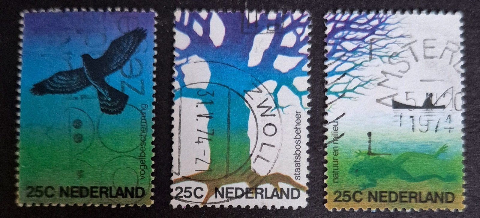 NVPH 1052-1054 Gelegenheid zegels., Postzegels en Munten, Ophalen of Verzenden, Na 1940, Gestempeld
