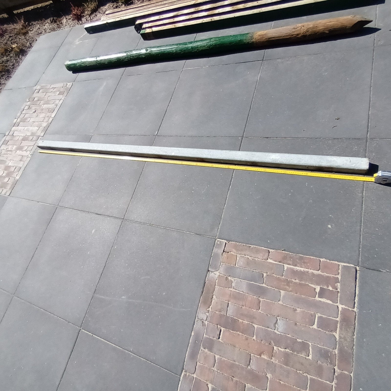 Gegalvaniseerde ijzeren balk 235cm x 4.6 x6.1, Ophalen, Zo goed als nieuw