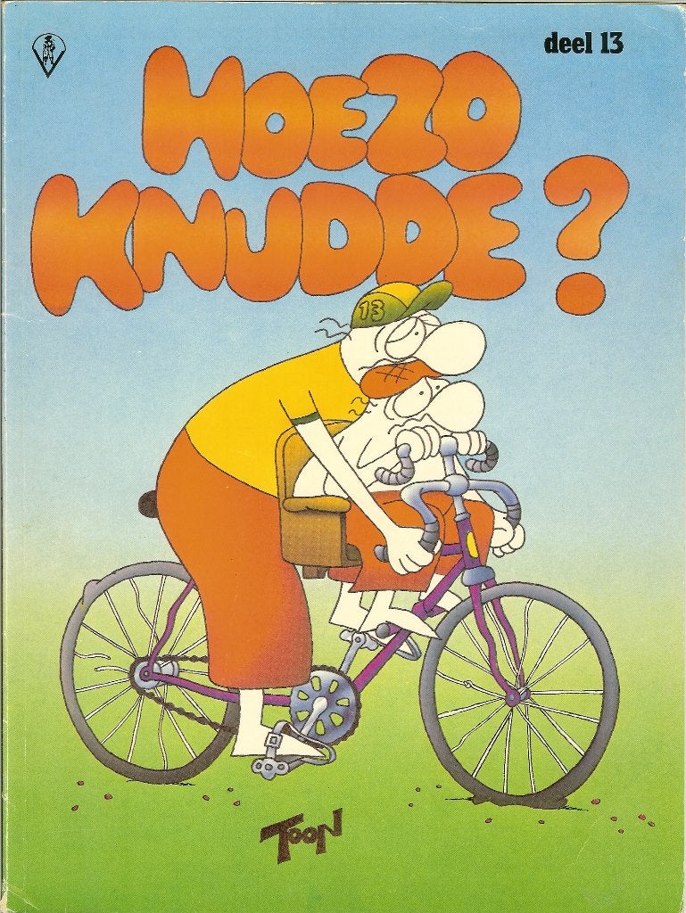 1984 Hoezo Knudde - wielrennen - strip, Boeken, Verzenden, Gelezen, Lopen en Fietsen