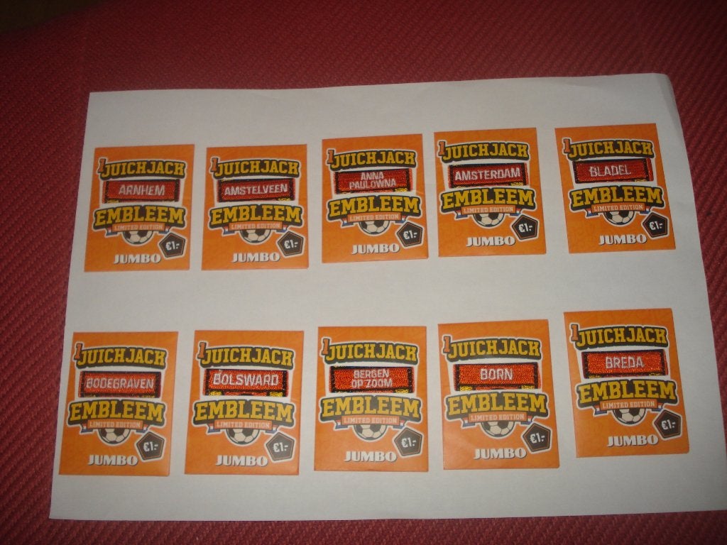 PLAATSNAAMEMBLEMEN 95 VERSCHILLEND ( ZIE TEKST,FOTO'S), Verzamelen, Jumbo, Ophalen of Verzenden