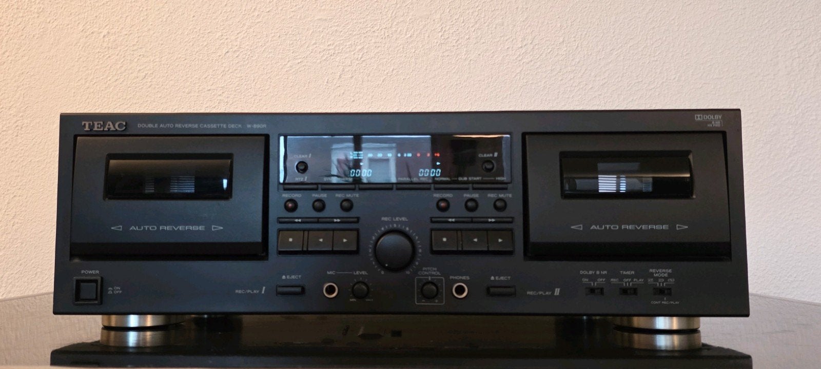 Teac W-890R Dubbel cassettedeck auto reverse, Audio, Tv en Foto, Ophalen, Dubbel, Overige merken, Auto-reverse