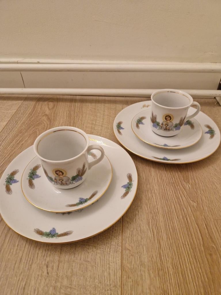 Servies eerste Heilige Communie, Ophalen, Gebruikt, Overige stijlen, Porselein