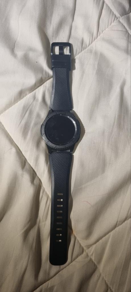 Samsung Gear S3 Frontier smartwatch, Sieraden, Tassen en Uiterlijk, Smartwatches, Android, Zwart, Ophalen of Verzenden