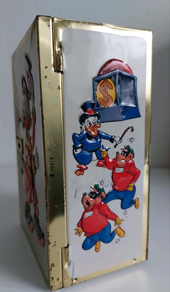 COLLECTORITEM! Blikken spaarpot Dagobert Duck (1960/1970), Verzamelen, Spaarpotten, Ophalen of Verzenden, Gebruikt, Metaal of Blik