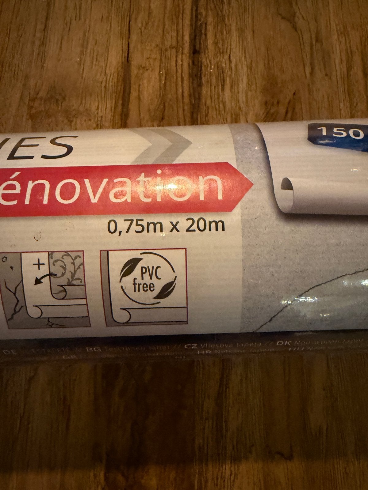 Foto 4 van Renovlies Behang 0,75m x 20m - 150 g/m² PVC-vrij